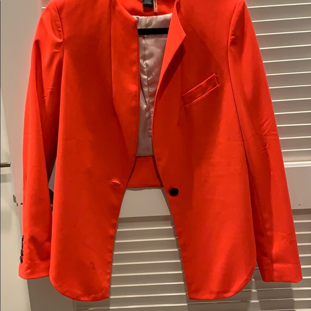 High/Low Blazer Neon orange